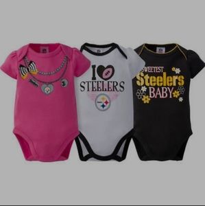 Pittsburgh Steelers 3 pack bodysuit